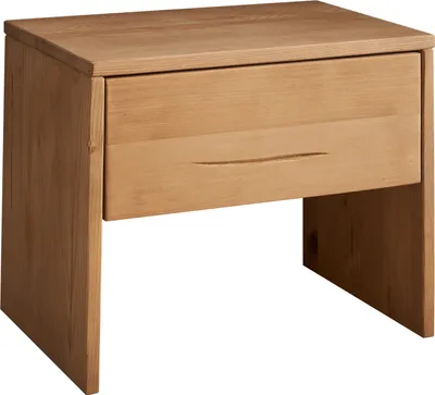 Produktbild von Schlafkontor Hilla Nachtkommode Nadelholz Massiv/Eichefarbig/1 Schubkasten
