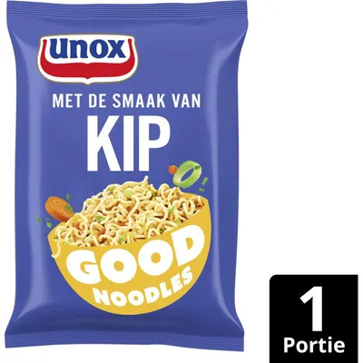 Zdjęcie produktu dla Unox Good Noodles Chicken Flavour 70g – Szybkie, pyszne makarony instant