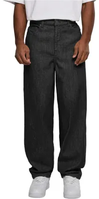 Productafbeelding van Heren jeans Urban Classics 90's Jeans, zwart, met een "acid wash" effect - maat 32