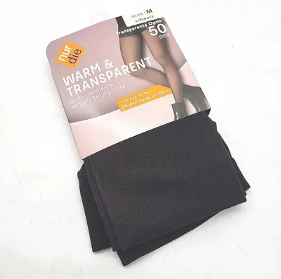 Produktbild von Nur Die Warm Transparent 50 DEN geftterte Fein-Strumpfhose beige durchscheinend