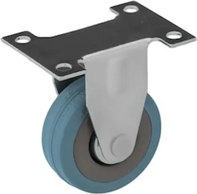 Produktbild von BKshop | Schwerlastrollen - Fi 75, 45 Kg | Lenkrollen, Transportroller, Grau - Gummirollen, Bockrollen, Möbelrollen, Transporthilfe Rollen