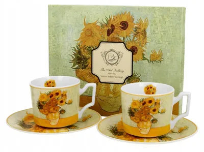 Produktbild von Duo Sunflowers Espresso-Tassen-Set 2 Stück Van Gogh