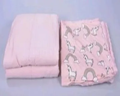 Produktbild von Kinder-Gewichtsdecke Beschwerungsdecke, 2,27kg-91,4 x 121,9cm Rosa+Einhorn Bezug