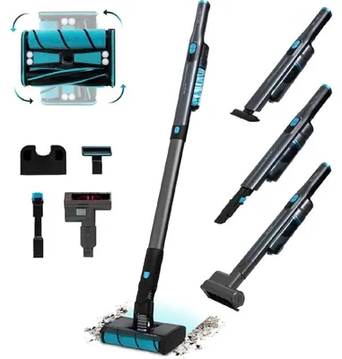 Produktbild von Cecotec Scoba 2100 Twice Max, 2-in-1-Stabstaubsauger, Beutellos, Schwarz, Rechteckig, Zyklonal, 2 dB