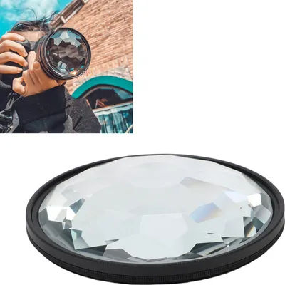 Produktbild von Kamera-Kaleidoskop-Filter, hohe Lichtdurchlässigkeit, optische Glaslinseneffekte, 77 mm