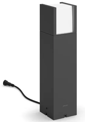 Produktbild von Philips Arbour Sockel-/Wegeleuchte, 6 W, Außensockel-/Pfostenbeleuchtung, Anthrazit, Metall, IP44, Terrasse, Garten, III