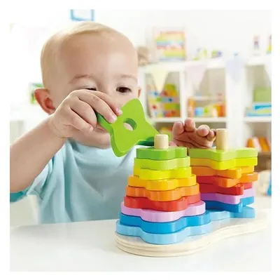 Produktbild von Hape Early Explorer Regenbogen Steckspiel, E0406