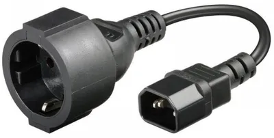 Immagine prodotto di Cavo di alimentazione / Adattatore Manhattan C14/Schuko F 0,23 m nero