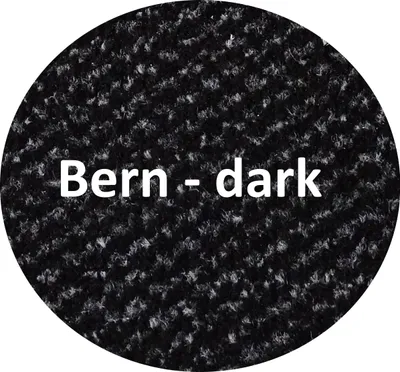 Produktbild von Mertex Schmutzfangmatte rund Ø 80 cm Bern dark mit schwarzer Kettelkante Türmatte Sauberlauf Schmutzmatte Fußabstreifer