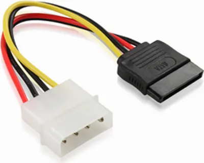 Produktbild von K32 Sata 3 Stromkabel Anschlusskabel 4pin Molex Stecker auf 15pin Sata Buchse