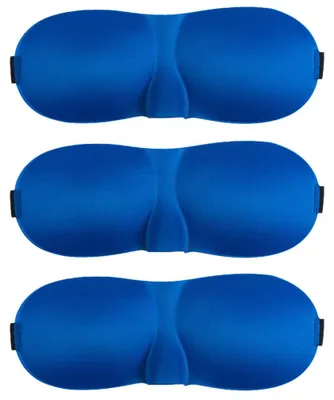 Produktbild von Schlafmasken-Packung (3 Stück), lichtundurchlässige 3D-Augenmasken zum Schlafen, Augenbinde für Seitenschläfer