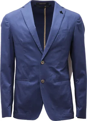 Produktbild von 6445AD MESSAGERIE blaue Baumwolljacke Mann