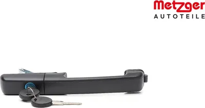 Produktbild von METZGER 2310593 Türgriff mit Schließzylinder mit Schlüssel Vorne Links für VW PASSAT Variant (3A5, 35I) Schwarz