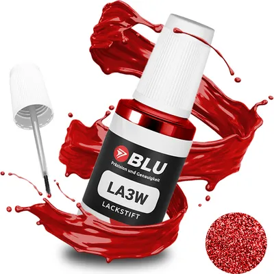 Produktbild von BLU Auto Lackstift Rot kompatibel für Volkswagen LA3W Red Spice | Auto Lack Reparatur Ausbesserungslack