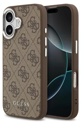 Obrázok produktu pre Guess – Hardcase 4G Classic Logo MagSafe obal na iPhone 17 – hnedý