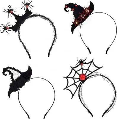 Produktbild von Halloween Haarband Verschiedene Designs 4er Set