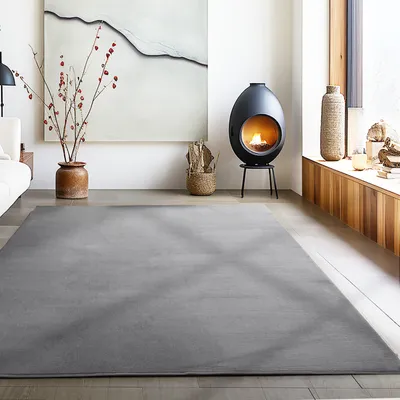 Produktbild von Carpetsale24 Waschbarer Kurzflor Teppich - Rutschfest, Einfarbig & Weich im modernen Stil Grösse 160x230 cm