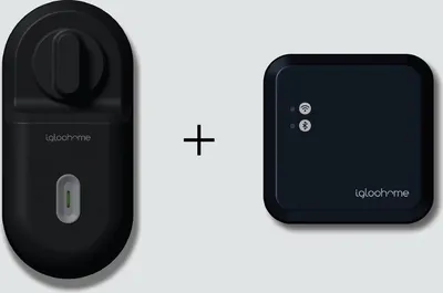 Produktbild von Igloohome Retrofit + Wi-Fi-Bridge – Set für intelligentes Türschloss mit Fernzugriff