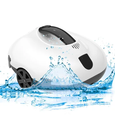 Produktbild von Poolroboter 2026 Kabellos Poolsauger pc2332 für Boden 130Min Akkulaufzeit IPX8 Kabelloser Poolroboter Akku 5200mah Selbstparkend bis 80m² Pools 178μm