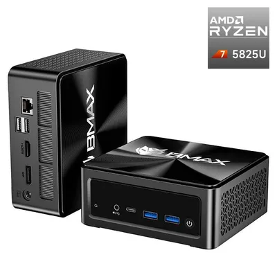 Produktbild von BMAX B5A Pro Mini-PC AMD Ryzen 7 5825U 16GB DDR4 512GB NVMe SSD Triple 4K WiFi 5 Bluetooth 5.3