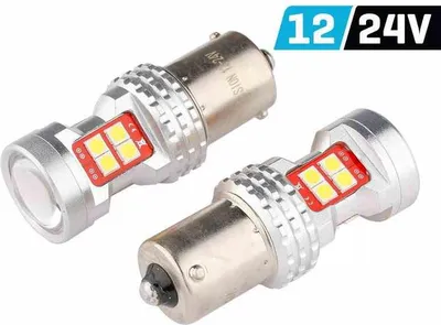 Immagine prodotto di VISION R5W/R10W BA15s 12/24V 13x 3030 SMD LED, non polari, CANBUS, bianco, 2 pz.