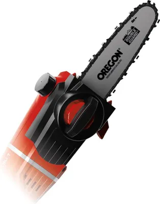 Close-up of a chainsaw attachment.