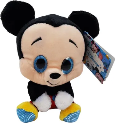 Produktbild von Micky Maus Disney Kuscheltier 15 cm – Bambi, Simba, 101 Dalmatiner, Schneewittchen, I-Aah, Micky Maus