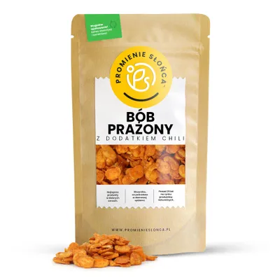 Zdjęcie produktu dla Bób Prażony z Dodatkiem Papryki Chili 500 g
