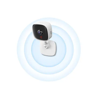 Obrázok produktu pre TP-Link Tapo C110, IP bezpečnostná kamera, Vnútorný, Bezdrôtový, FCC, IC, CE, NCC, Stôl, Biela, Čierna