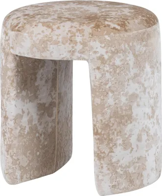 Produktbild von Charlie Gepolsterter Hocker Strukturstoff Beige