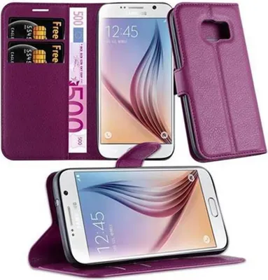 Image de Cadorabo Housse pour Samsung Galaxy S7 Housse de protection en violet Housse pour portable Etui Case Cover Fermeture magnétique