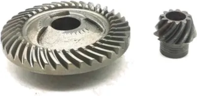 Produktbild von Trade-Shop Getriebe (Tellerrad + Kegelrad) kompatibel mit Bosch Winkelschleifer Betonschleifer Mauernutfräse, Ersatz für Bosch 1607000D4Y