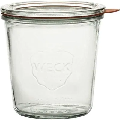 Produktbild von Einkochglas Sturzglas Dessertglas - Runder Rand - 500 ml - Glas - 4 Stück