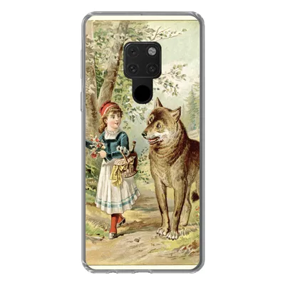 Produktbild von MuchoWow® Handyhülle Schutzhülle Hülle für Huawei P40 Lite Wolf - Rotkäppchen - Wald Silikon Softcase Handy Hülle - Handy