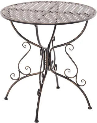 Produktbild von CLP Gartentisch Amanda im Jugendstil mit verziertem Eisengestell bronze