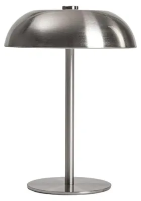 Obrázek produktu pro Stolní lampa PIXEL od společnosti HOMLA, kovová, stříbrná barva, rozměry 15,5 x 15,5 x 20,5 cm