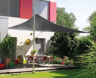 Produktbild von JW Sonnensegel Dreieck 3x3x3 m 2624-01 Anthrazit