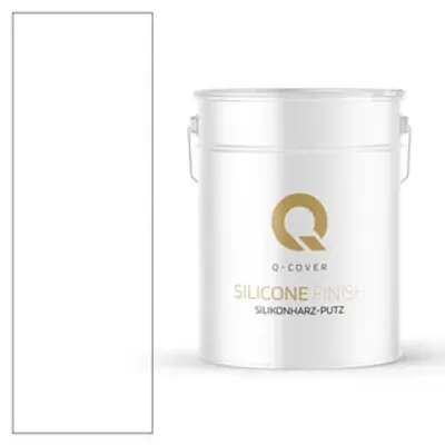 Immagine prodotto di Intonaco a base di resina siliconica | Bianco base | Intonaco a sfregamento | Intonaco siliconico | Intonaco per facciate | Intonaco a graffio | Intonaco strutturato | Intonaco pronto all'uso | Pareti e soffitti | 15 kg | 1,5 mm
