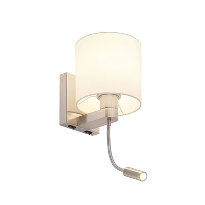 Produktbild von Lucande Wandlampe Brinja, 45 cm, schwenkbar, Leselicht, E27
