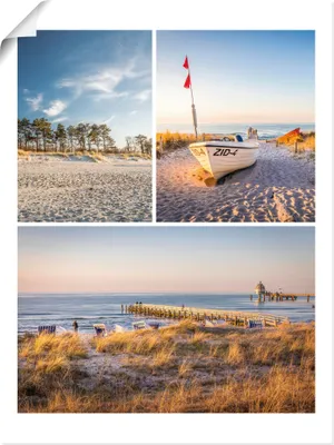 Produktbild von ARTland Poster Träume vom Meer: Zingst an der Ostsee Größe: 60x80 cm