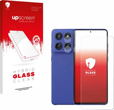 Produktbild von upscreen Schutzglas für Motorola Edge 60 Stylus (Display+Kamera) Schutzfolie Panzer Folie Glas Display Schutz klar