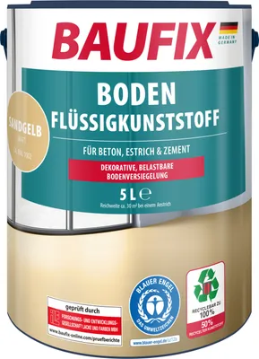 Produktbild von BAUFIX Boden-Flüssigkunststoff sand matt, 5 Liter, Beton- und Bodenfarbe