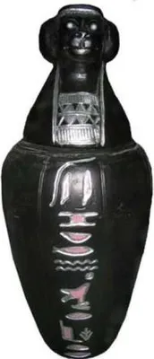 Obrázek produktu pro Kanopická urna Sarkofág Egypt Faraon Plastová Ramzesova dekorace Egyptská novinka