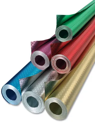 Produktbild von folia Alu-Bastelfolie "Sternchen" 500 mm x 10 m silber