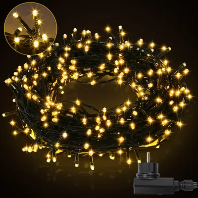 Obrázek produktu pro Jayseuw víla světla 10m 100LED 8 světelných režimů IP44 vodotěsné vánoční svatební party zahradní dekorace, teplá bílá