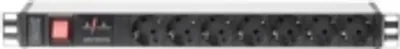 Obrázek produktu pro Digitus DN-95407, 2 m, Typ F, Stříbrná, Hliník, Čína, 7 AC zásuvky / AC zásuvek