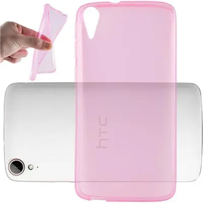 Produktbild von Cadorabo Hülle für HTC Desire 828 Schutz Hülle in Pink Schutzhülle TPU Silikon Cover Etui Case