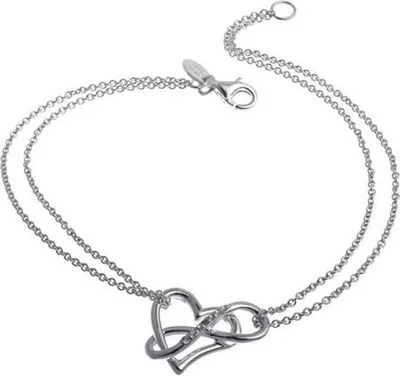 Produktbild von SILBERKETTEN STORE Armband mit Anhänger Herz und Unendlichkeitssymbol - 925 Silber - 18cm