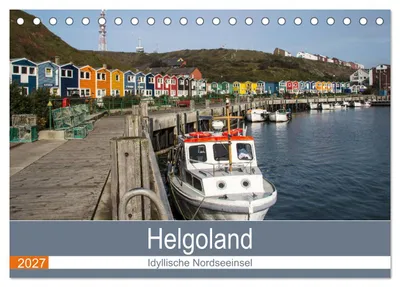Produktbild von Helgoland - idyllische Nordseeinsel (Tischkalender 2027 DIN A5 quer), CALVENDO Monatskalender