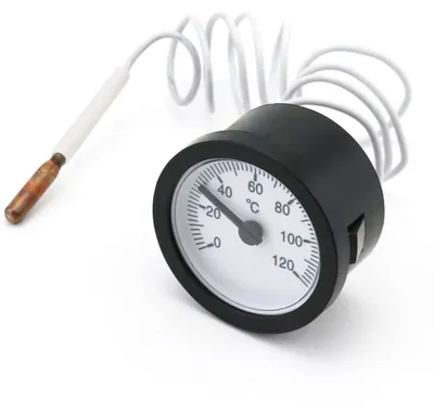 Kapillarthermometer 0-120 °C, 1000 mm, für Kessel & Heizung